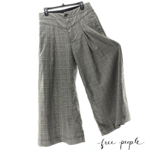 Plaid extra-wide-leg pants by Free People - Picture 1 of 8